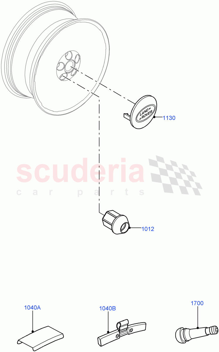 Wheels (Additional Equipment) (Itatiaia (Brazil)) ((V) FROMGT000001) of Land Rover Land Rover Range Rover Evoque (2012-2018) [2.2 Single Turbo Diesel]