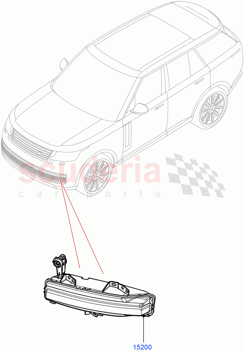 Front Fog Lamps (With Front Fog Lamps) of Land Rover Land Rover Range Rover (2022+) [3.0 I6 Turbo Petrol AJ20P6]
