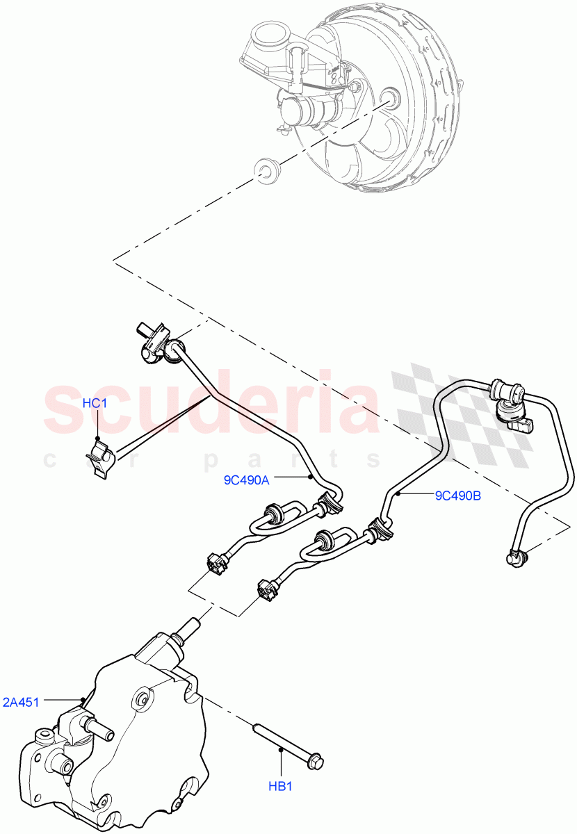 Vacuum Control And Air Injection (For Vehicles With Stop/Start System) (2.2L CR DI 16V Diesel) of Land Rover Land Rover Discovery Sport (2015+) [2.2 Single Turbo Diesel]