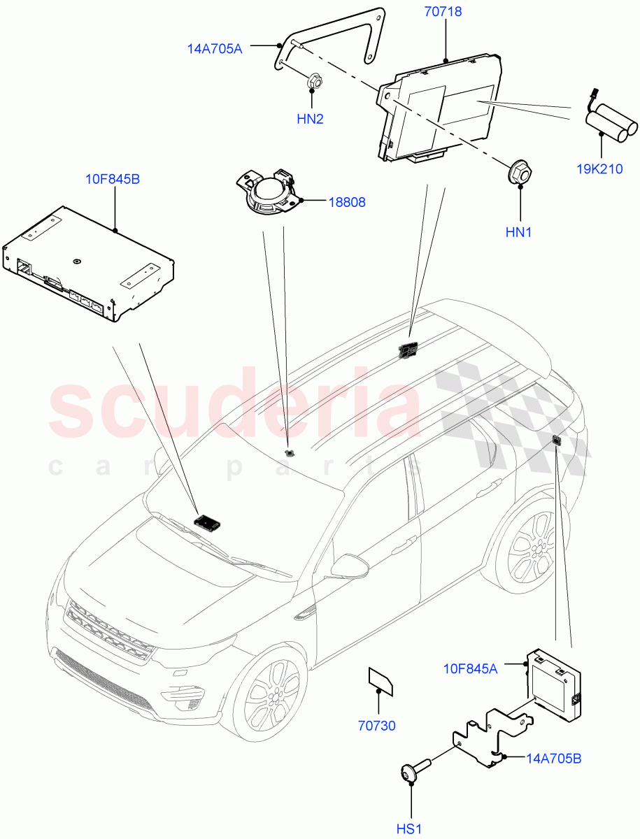Telematics (Halewood (UK)) of Land Rover Land Rover Discovery Sport (2015+) [2.0 Turbo Diesel AJ21D4]