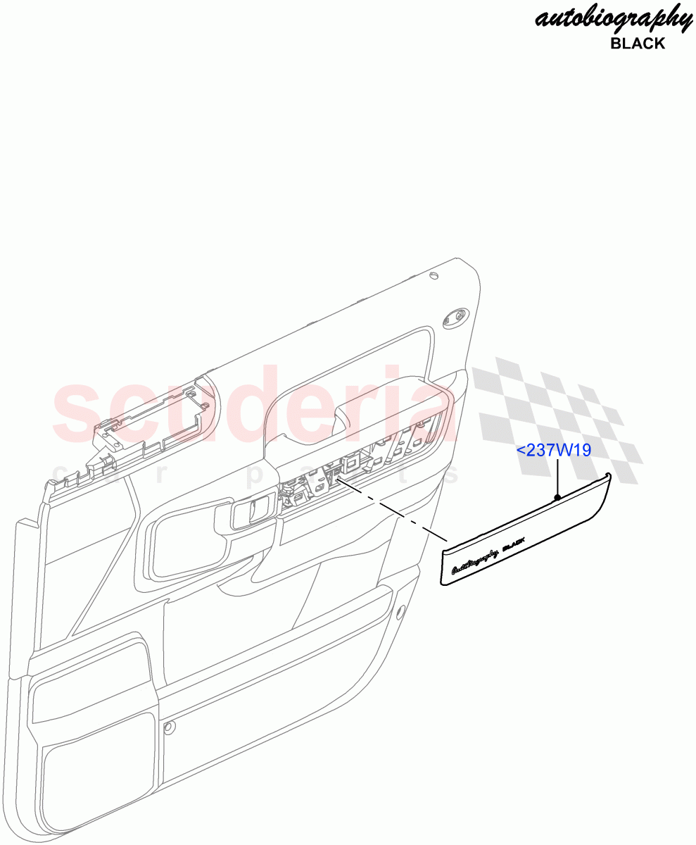Front Door Trim Installation (Autobiography Black LE) ((V) FROMAA313069) of Land Rover Land Rover Range Rover (2010-2012) [4.4 DOHC Diesel V8 DITC]