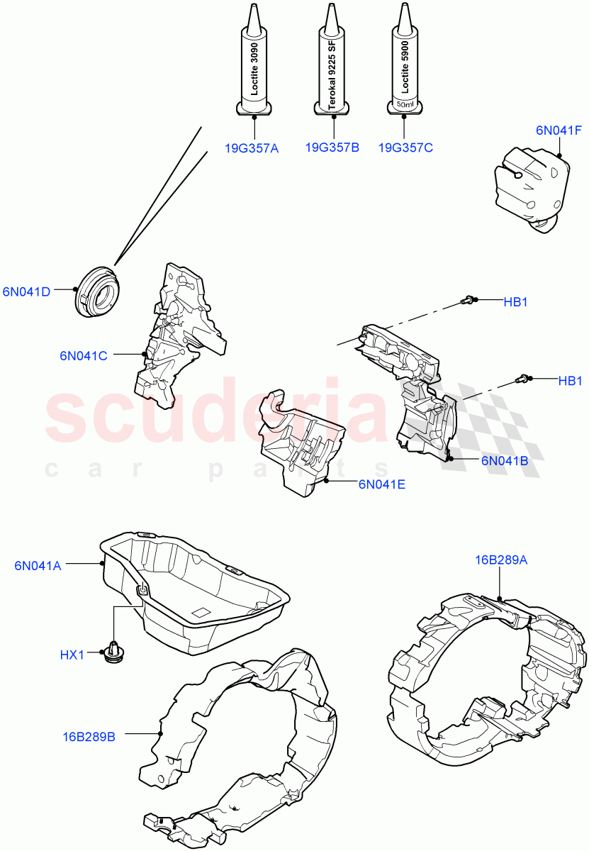 Insulators - Front (Engine) (Halewood (UK)) of Land Rover Land Rover Range Rover Evoque (2012-2018) [2.0 Turbo Petrol GTDI]