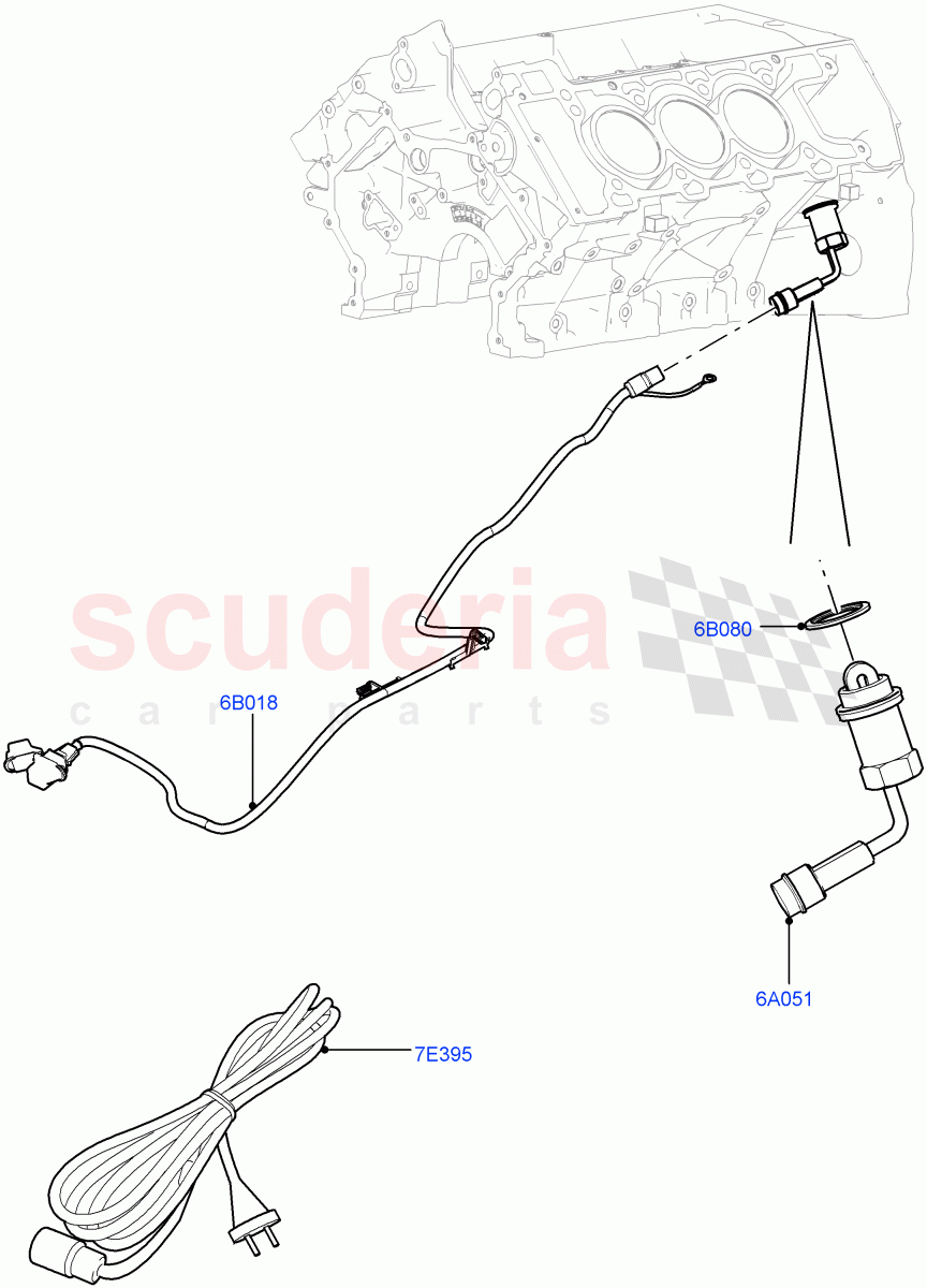 Engine Heater (3.0L DOHC GDI SC V6 PETROL, Immersion Heater - 700W / 110V) of Land Rover Land Rover Range Rover Sport (2014+) [3.0 DOHC GDI SC V6 Petrol]