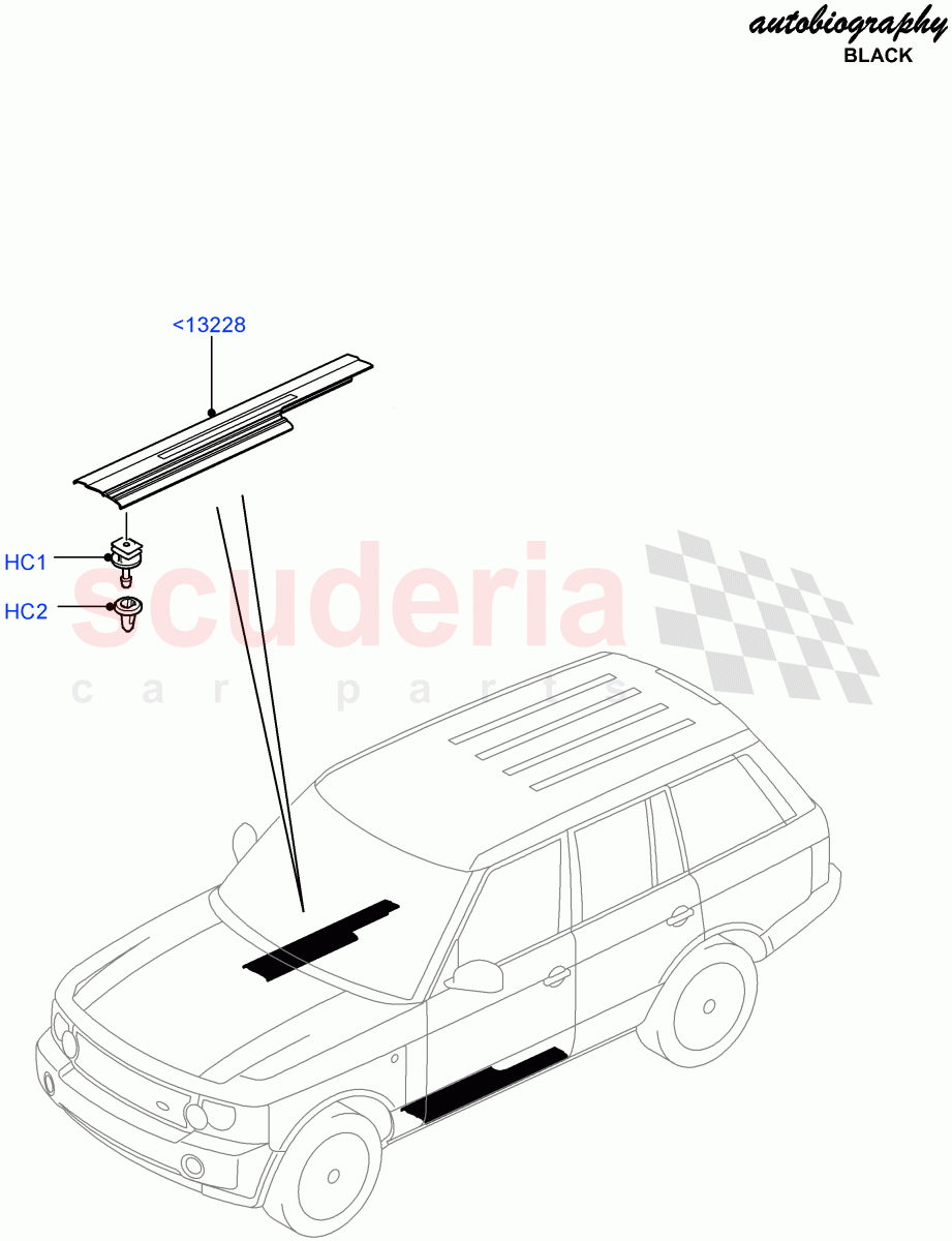 Side Trim (Autobiography Black LE) ((V) FROMAA313069) of Land Rover Land Rover Range Rover (2010-2012) [5.0 OHC SGDI NA V8 Petrol]