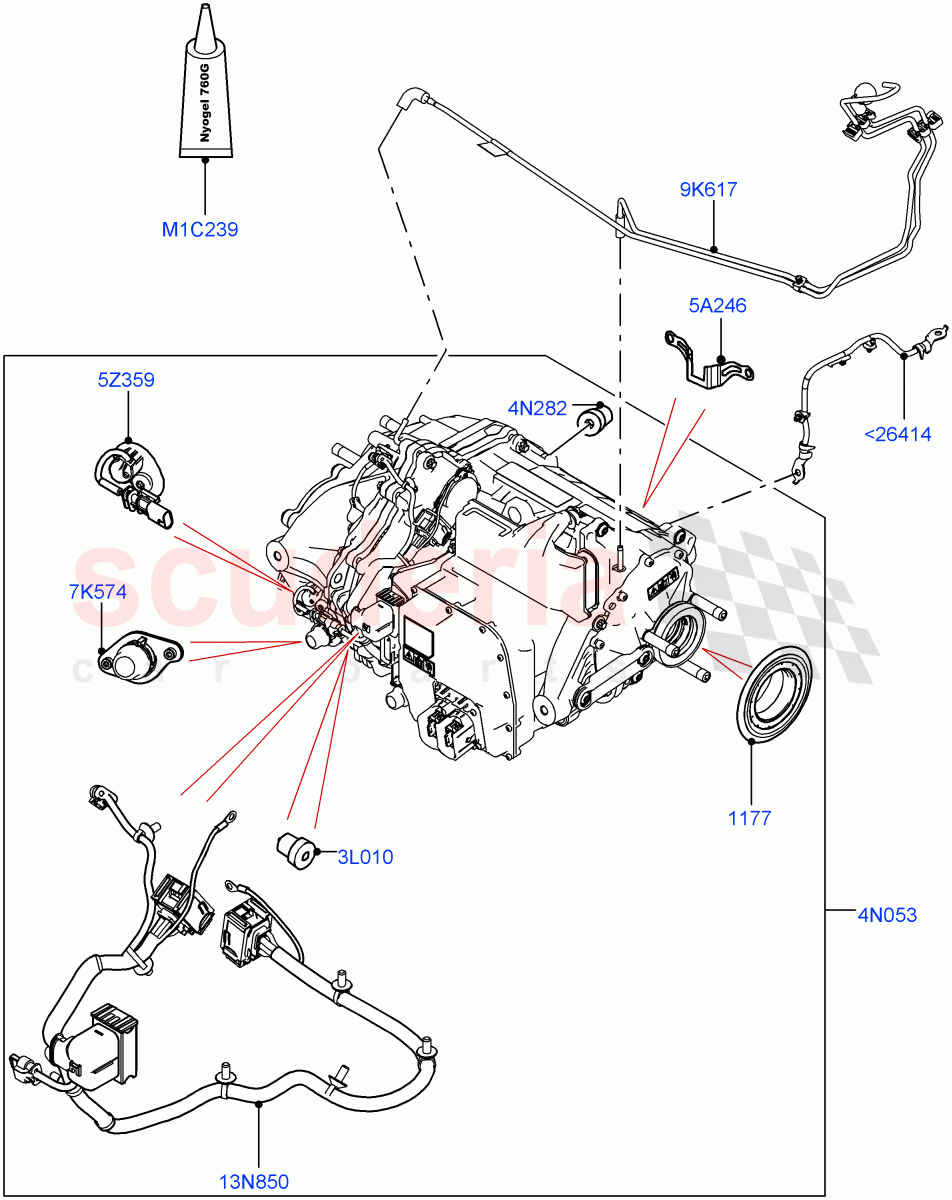 Rear Electric Drive Unit (Main Unit) (1.5L AJ20P3 Petrol High PHEV, Halewood (UK), All Wheel Drive) ((V) FROMLH000001) of Land Rover Land Rover Discovery Sport (2015+) [2.2 Single Turbo Diesel]