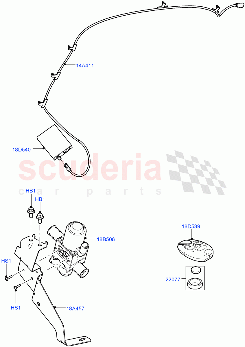 Auxiliary Fuel Fired Pre-Heater (Page A) (With Fuel Fired Heater) ((V) FROMAA000001) of Land Rover Land Rover Discovery 4 (2010-2016) [5.0 OHC SGDI NA V8 Petrol]