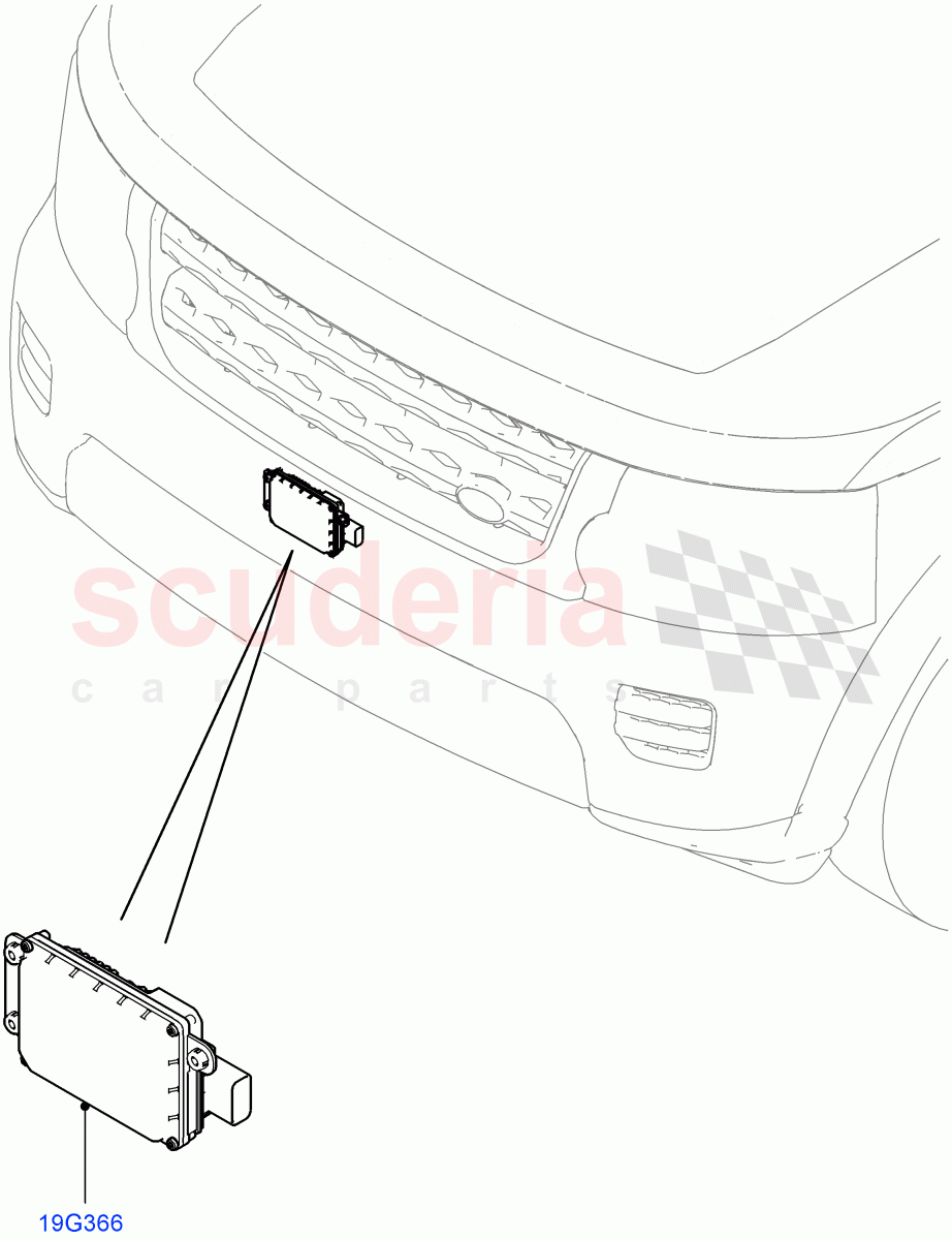 Speed Control (3.0L DOHC GDI SC V6 PETROL, With Adaptive Speed Control) ((V) FROMFA000001) of Land Rover Land Rover Discovery 4 (2010-2016) [3.0 DOHC GDI SC V6 Petrol]