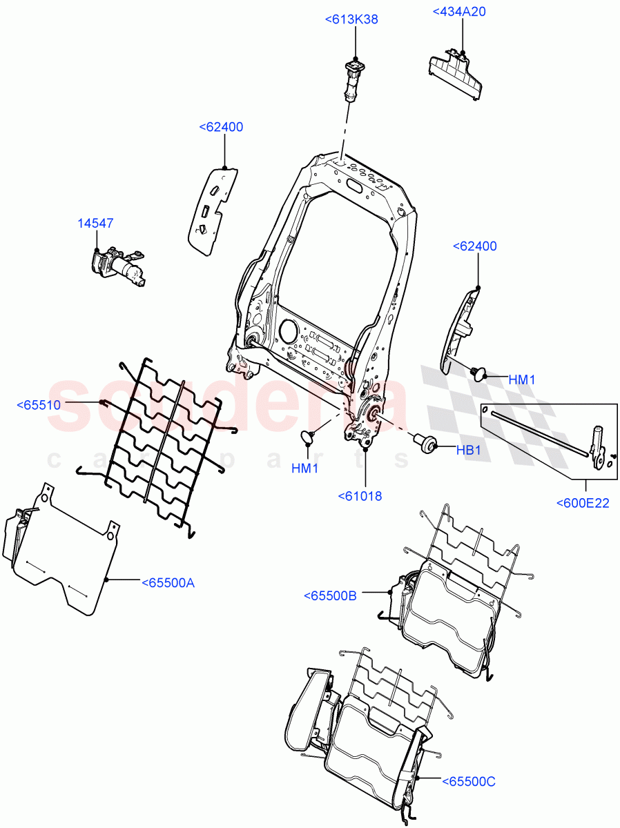 Front Seat Back (Changsu (China)) ((V) FROMFG000001) of Land Rover Land Rover Discovery Sport (2015+) [2.2 Single Turbo Diesel]