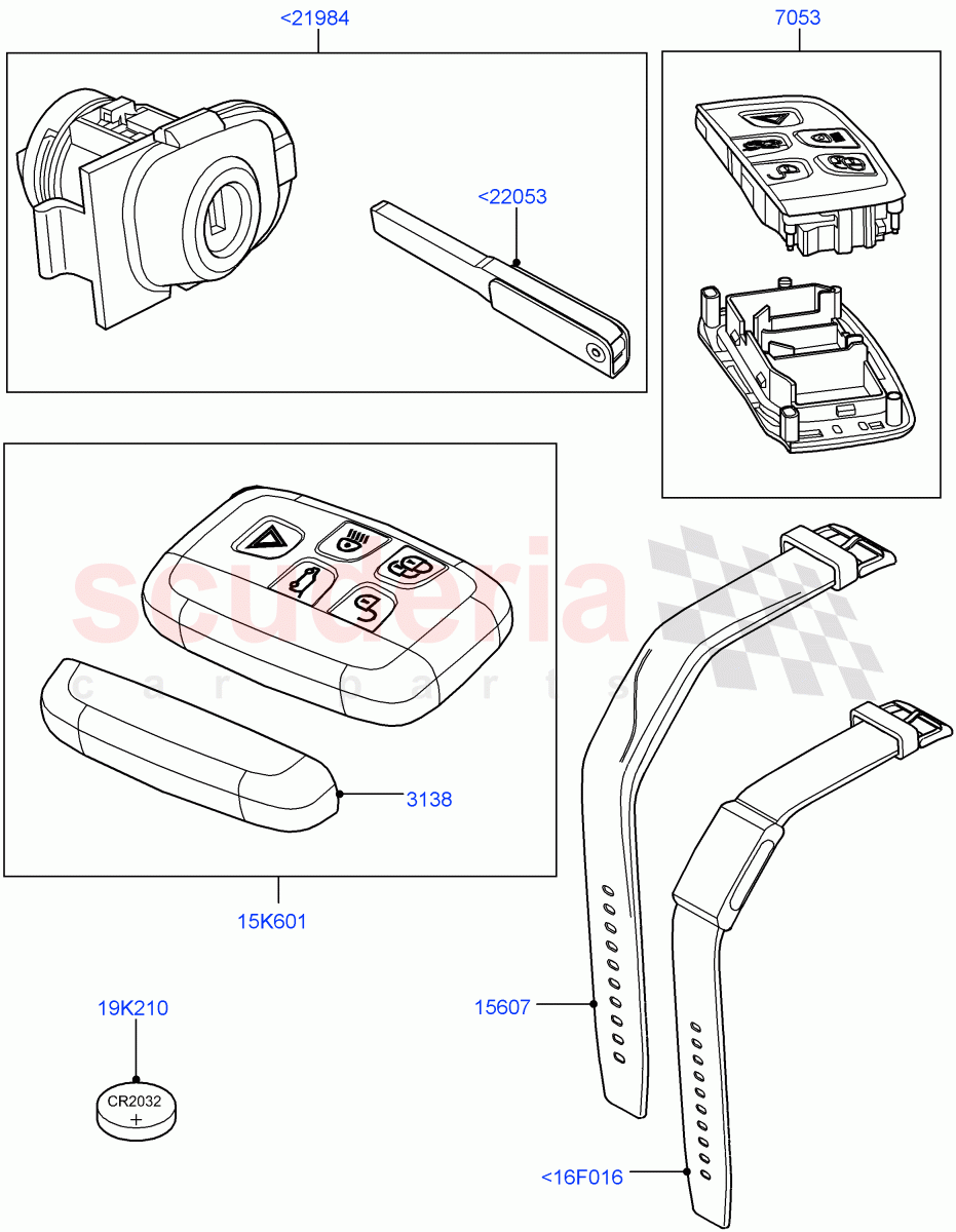 Vehicle Lock Sets And Repair Kits (Changsu (China)) ((V) FROMFG000001) of Land Rover Land Rover Discovery Sport (2015+) [2.0 Turbo Petrol GTDI]