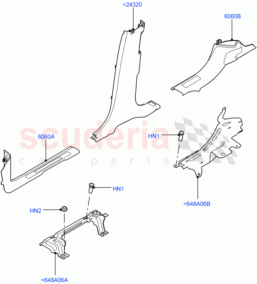 Side Trim (Sill) (Itatiaia (Brazil)) ((V) FROMGT000001) of Land Rover Land Rover Discovery Sport (2015+) [1.5 I3 Turbo Petrol AJ20P3]