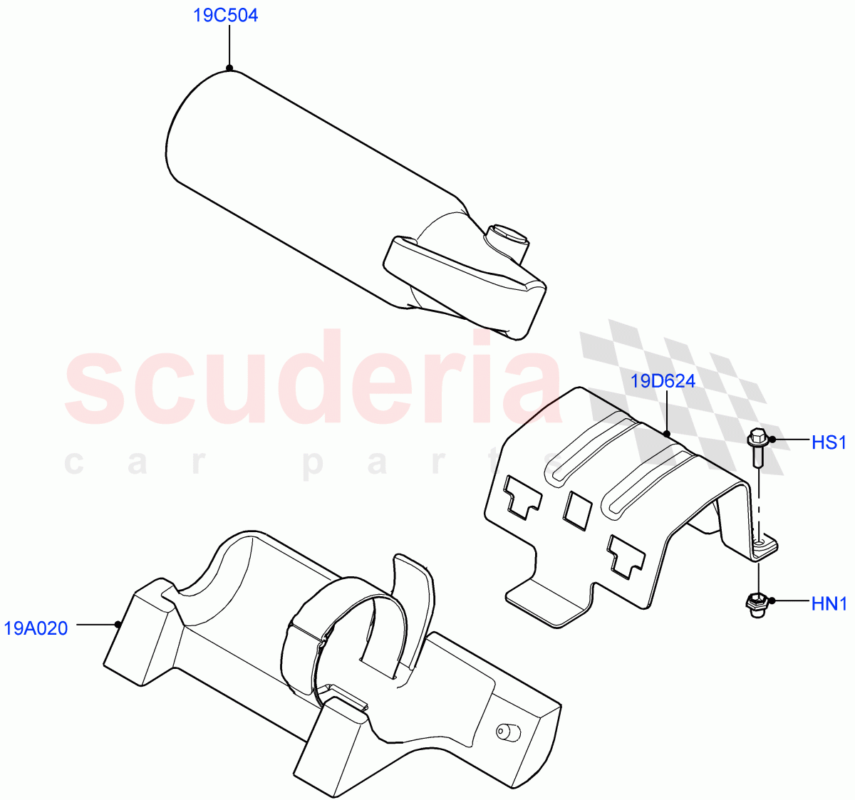 Emergency Equipment (Halewood (UK), With Fire Extinguisher) ((V) FROMLH000001) of Land Rover Land Rover Discovery Sport (2015+) [2.0 Turbo Diesel]