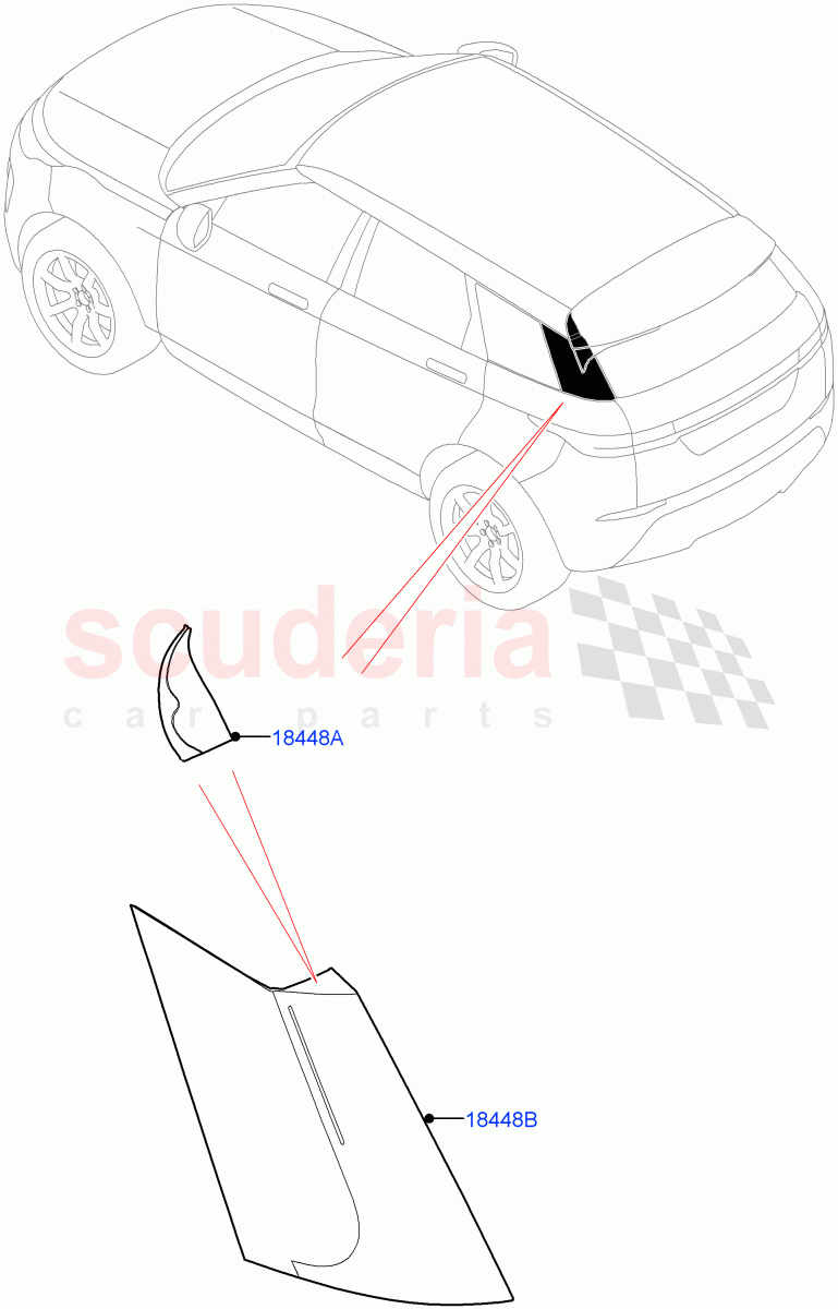 Luggage Compartment Door (Finisher) (Itatiaia (Brazil)) of Land Rover Land Rover Range Rover Evoque (2019+) [2.0 Turbo Diesel]