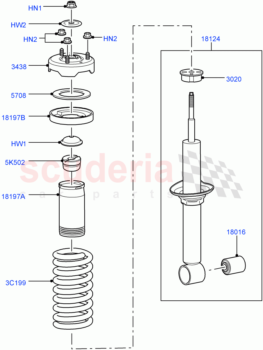 Front Suspension Struts And Springs (With Standard Duty Coil Spring Susp, Front Coil Rear Air Levelling 2Cal) ((V) FROMAA000001) of Land Rover Land Rover Discovery 4 (2010-2016) [3.0 DOHC GDI SC V6 Petrol]