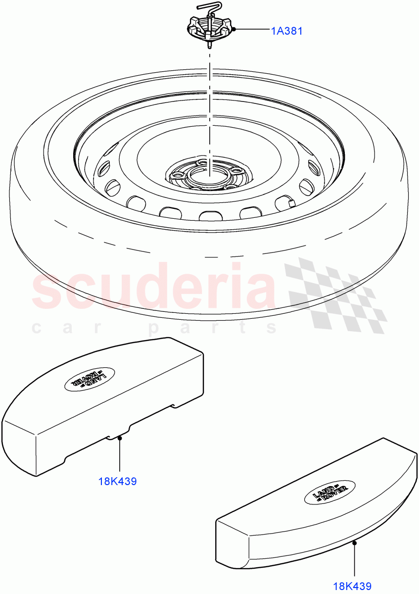 Spare Wheel Carrier ((V) FROMAA000001) of Land Rover Land Rover Range Rover (2010-2012) [3.6 V8 32V DOHC EFI Diesel]