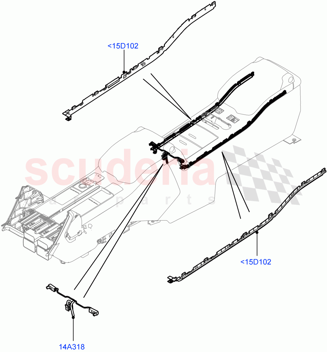 Interior Lamps (Rear Console) of Land Rover Land Rover Range Rover (2012-2021) [5.0 OHC SGDI NA V8 Petrol]