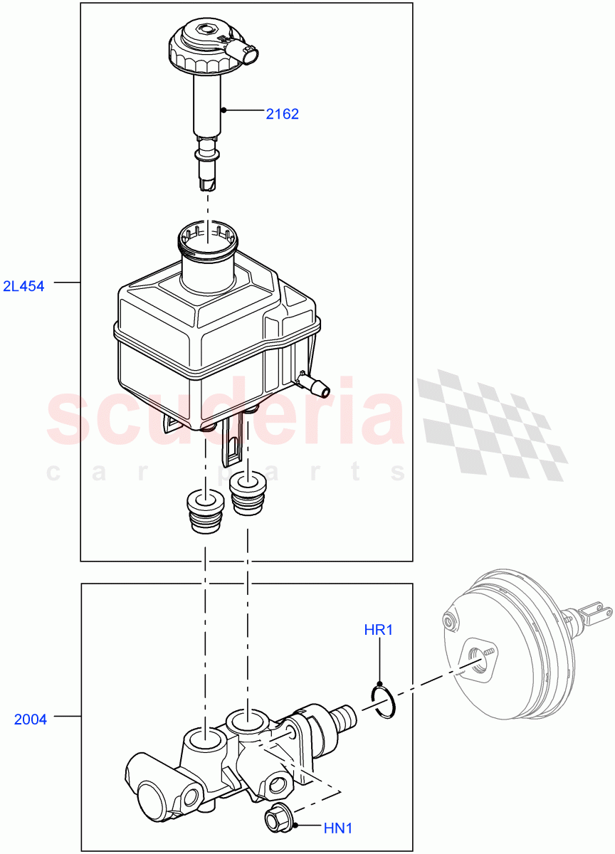 Master Cylinder - Brake System ((V) FROMAA000001) of Land Rover Land Rover Range Rover Sport (2010-2013) [5.0 OHC SGDI SC V8 Petrol]