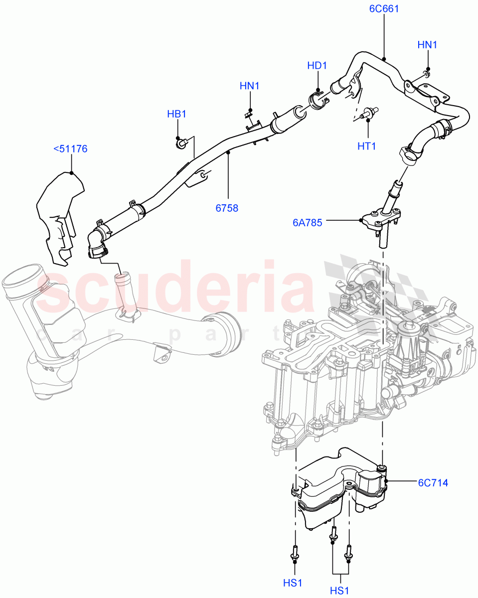 Emission Control - Crankcase (4.4L DOHC DITC V8 Diesel) of Land Rover Land Rover Range Rover Sport (2014+) [4.4 DOHC Diesel V8 DITC]
