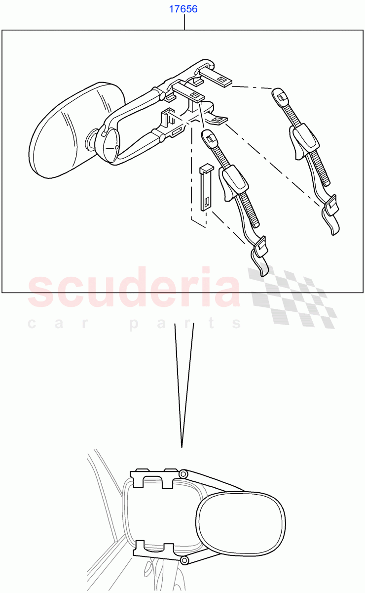 Exterior Rear View Mirror (Accessory) ((V) FROMAA000001) of Land Rover Land Rover Range Rover (2010-2012) [5.0 OHC SGDI SC V8 Petrol]
