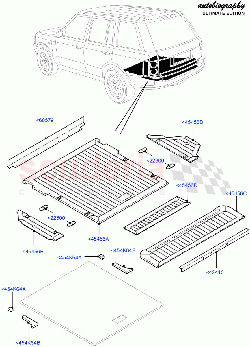 Load Compartment Trim (Autobiography Ultimate Edition) ((V) FROMBA344356) of Land Rover Land Rover Range Rover (2010-2012) [4.4 DOHC Diesel V8 DITC]