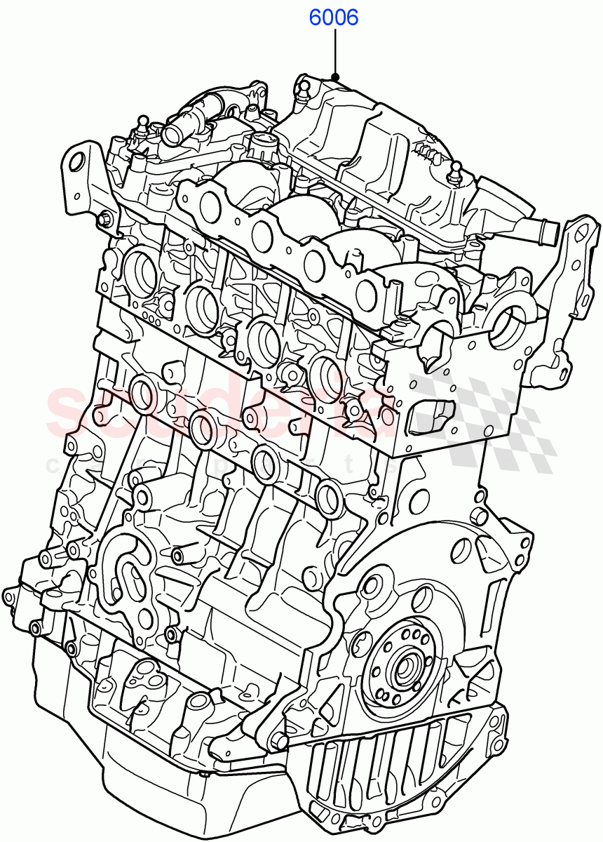 Service Engine And Short Block (2.2L DOHC EFI TC DW12, 2.2L CR DI 16V Diesel) of Land Rover Land Rover Range Rover Evoque (2012-2018) [2.2 Single Turbo Diesel]