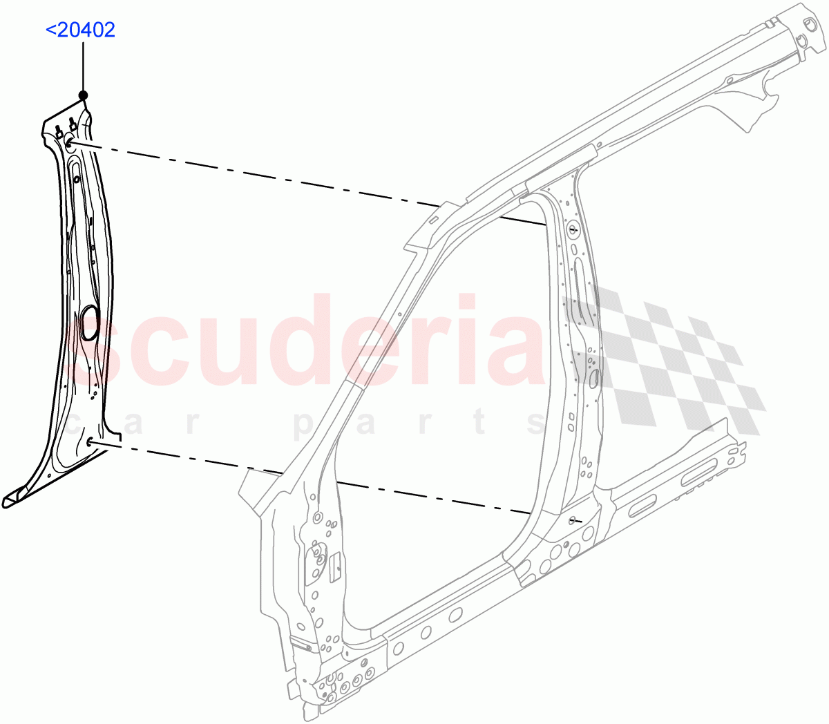 Side Panels - Inner (Inner - Front) (Halewood (UK)) of Land Rover Land Rover Range Rover Evoque (2019+) [2.0 Turbo Diesel AJ21D4]