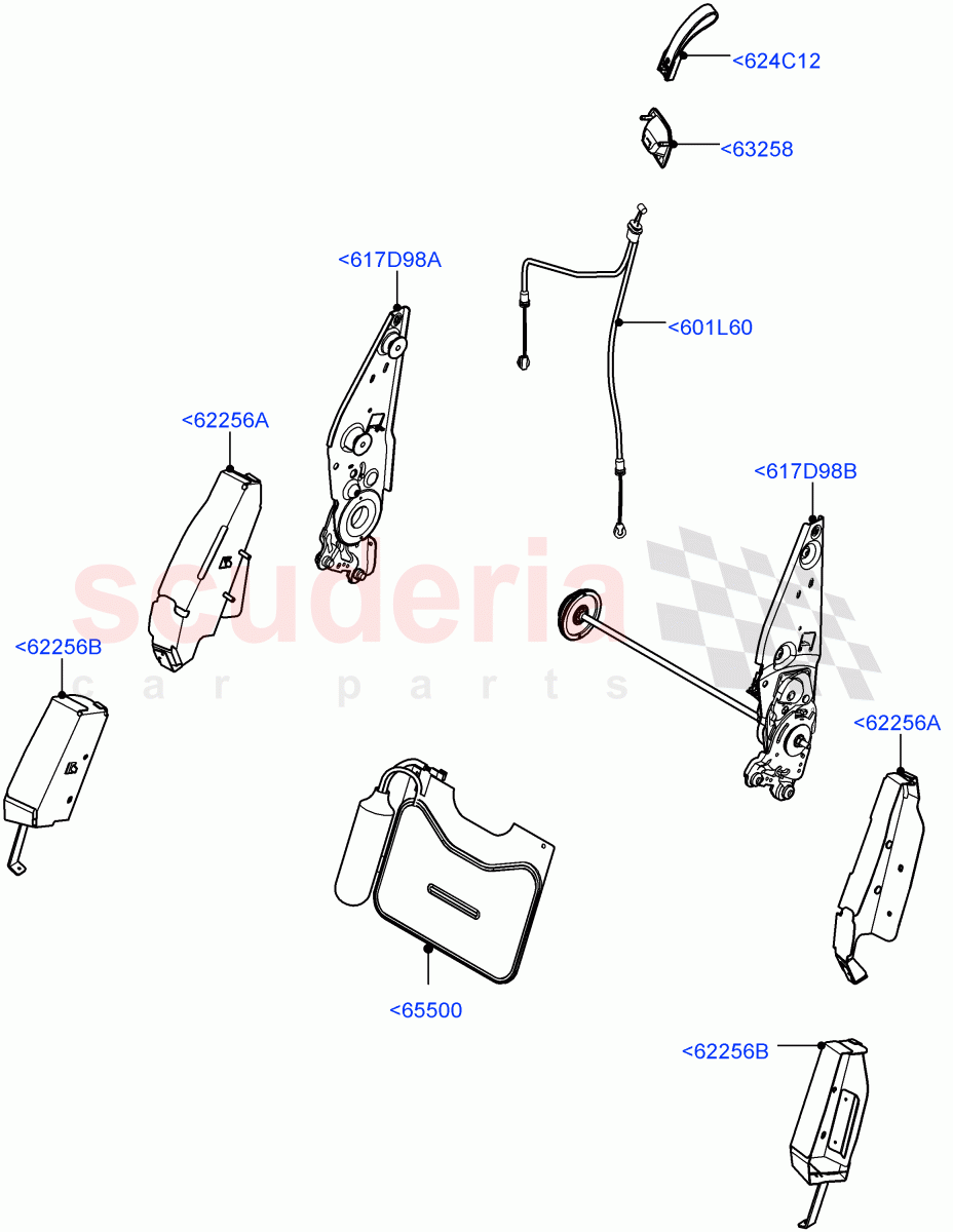 Front Seat Back (Halewood (UK), Seat - Premium) ((V) FROMHH000001) of Land Rover Land Rover Range Rover Evoque (2012-2018) [2.0 Turbo Petrol GTDI]
