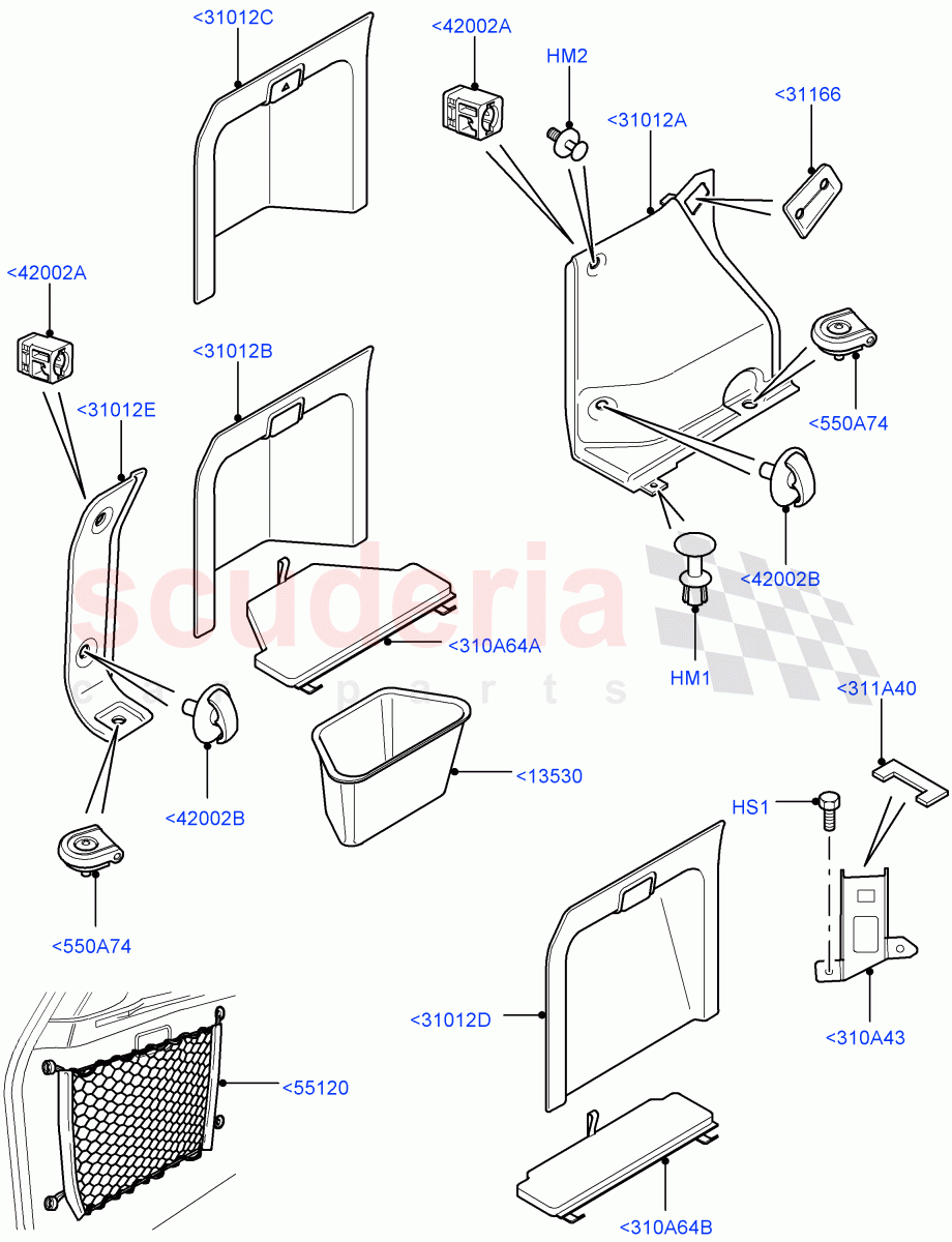 Side Trim (Luggage Compartment) (Less Armoured) ((V) FROMAA000001) of Land Rover Land Rover Range Rover (2010-2012) [3.6 V8 32V DOHC EFI Diesel]