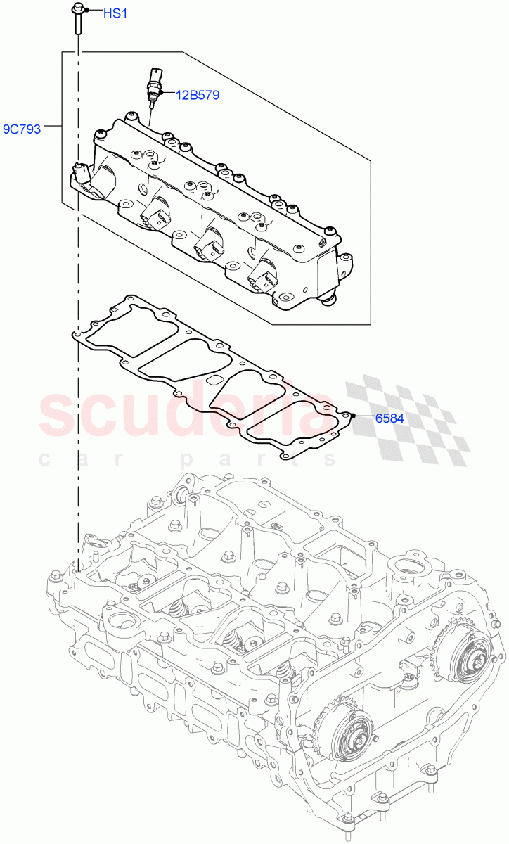 Variable Valve Lift Unit (2.0L I4 Mid AJ200 Petrol E100, Itatiaia (Brazil), 2.0L I4 Mid DOHC AJ200 Petrol) ((V) FROMJT000001) of Land Rover Land Rover Range Rover Evoque (2012-2018) [2.0 Turbo Petrol AJ200P]