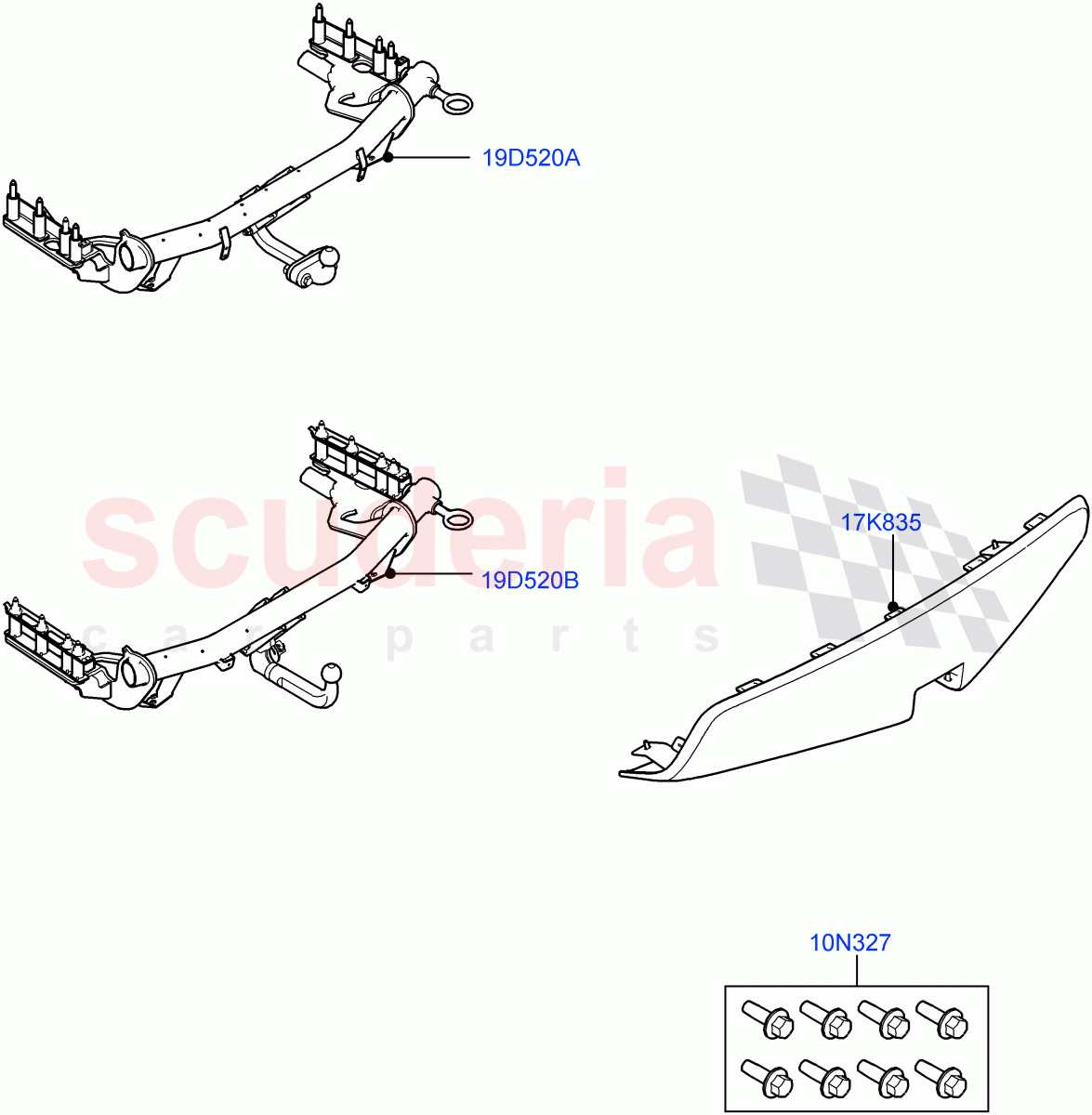 Towing Equipment (Accessory) (Itatiaia (Brazil)) ((V) TOKT999999) of Land Rover Land Rover Discovery Sport (2015+) [2.0 Turbo Diesel]