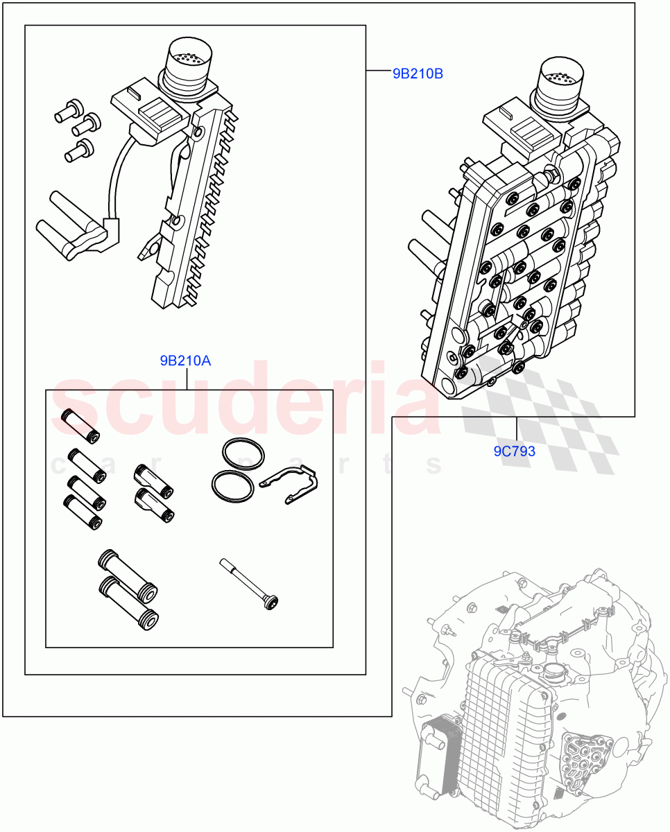 Valve Body - Main Control & Servo's (9 Speed Auto AWD, Changsu (China)) ((V) FROMEG000001) of Land Rover Land Rover Range Rover Evoque (2012-2018) [2.0 Turbo Petrol AJ200P]