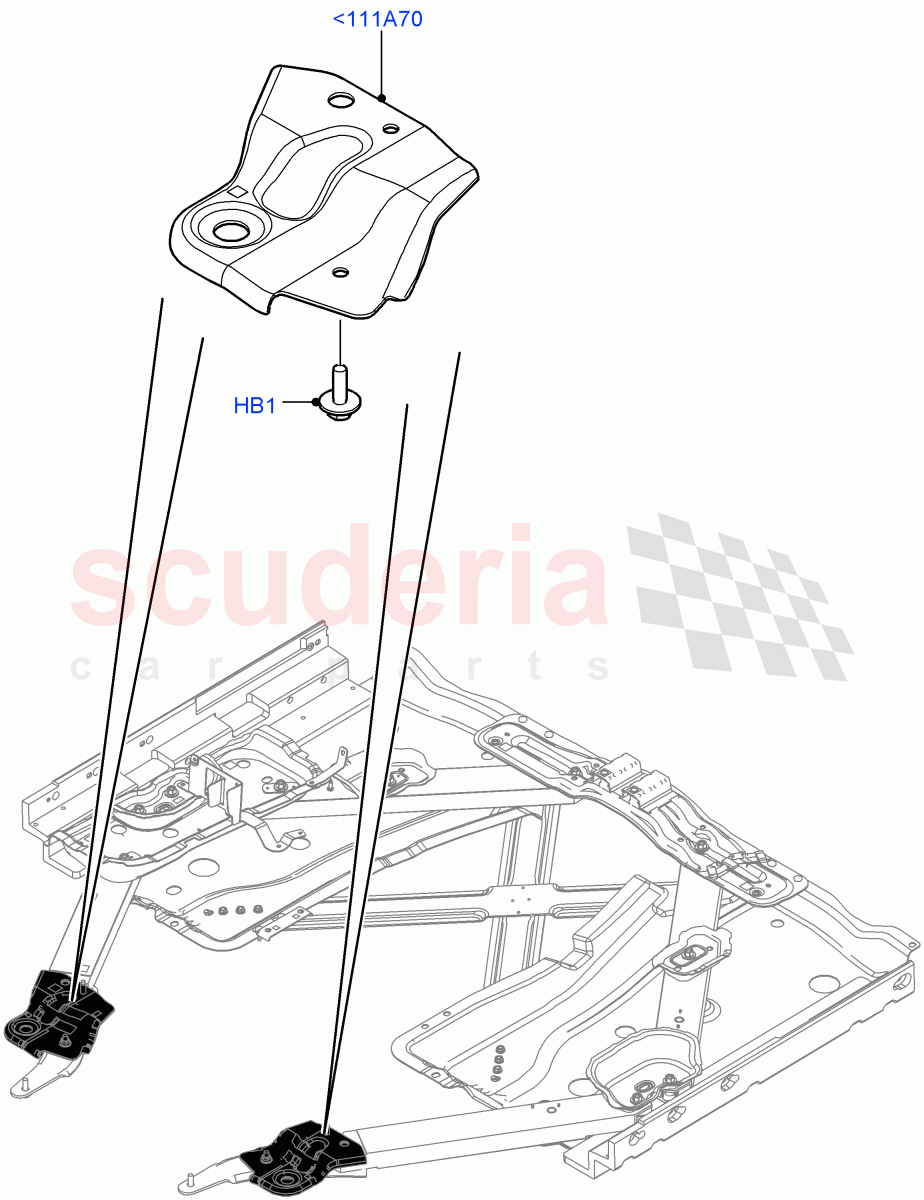 Front Panels, Aprons & Side Members (2 Door Convertible, Halewood (UK)) ((V) FROMGH125984) of Land Rover Land Rover Range Rover Evoque (2012-2018) [2.0 Turbo Diesel]