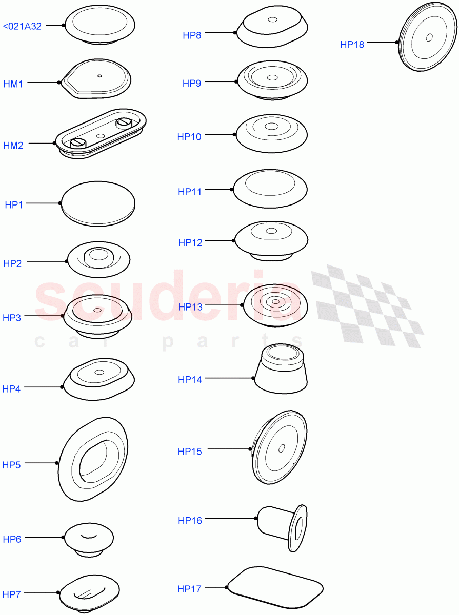 Plugs - Body (Itatiaia (Brazil)) ((V) FROMGT000001) of Land Rover Land Rover Discovery Sport (2015+) [2.2 Single Turbo Diesel]
