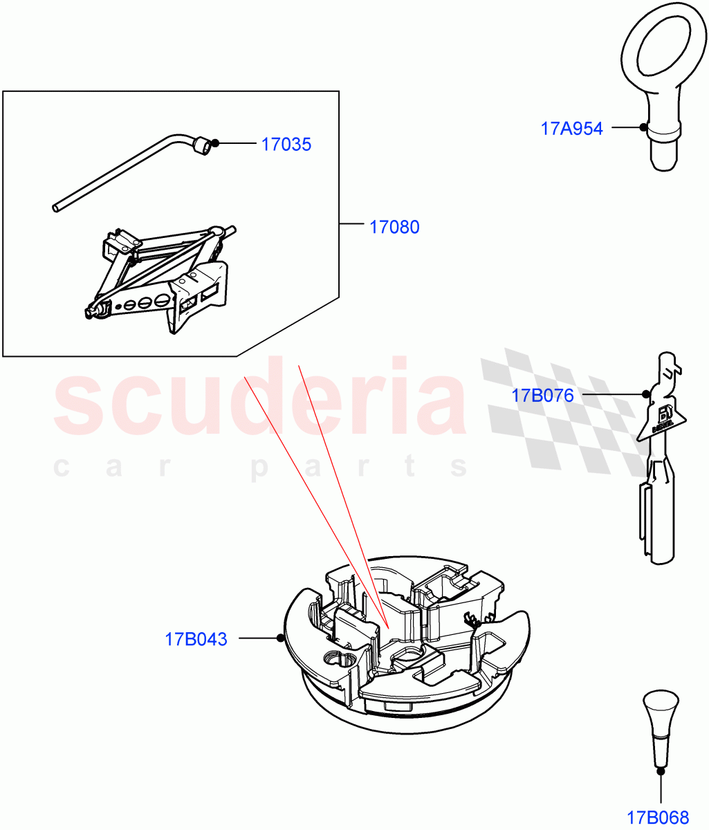 Tools (Halewood (UK)) of Land Rover Land Rover Range Rover Evoque (2019+) [2.0 Turbo Petrol AJ200P]