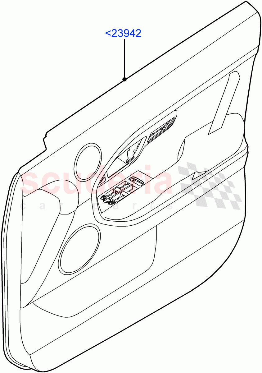 Front Door Trim Panels (5 Door, Halewood (UK)) of Land Rover Land Rover Range Rover Evoque (2012-2018) [2.0 Turbo Petrol GTDI]