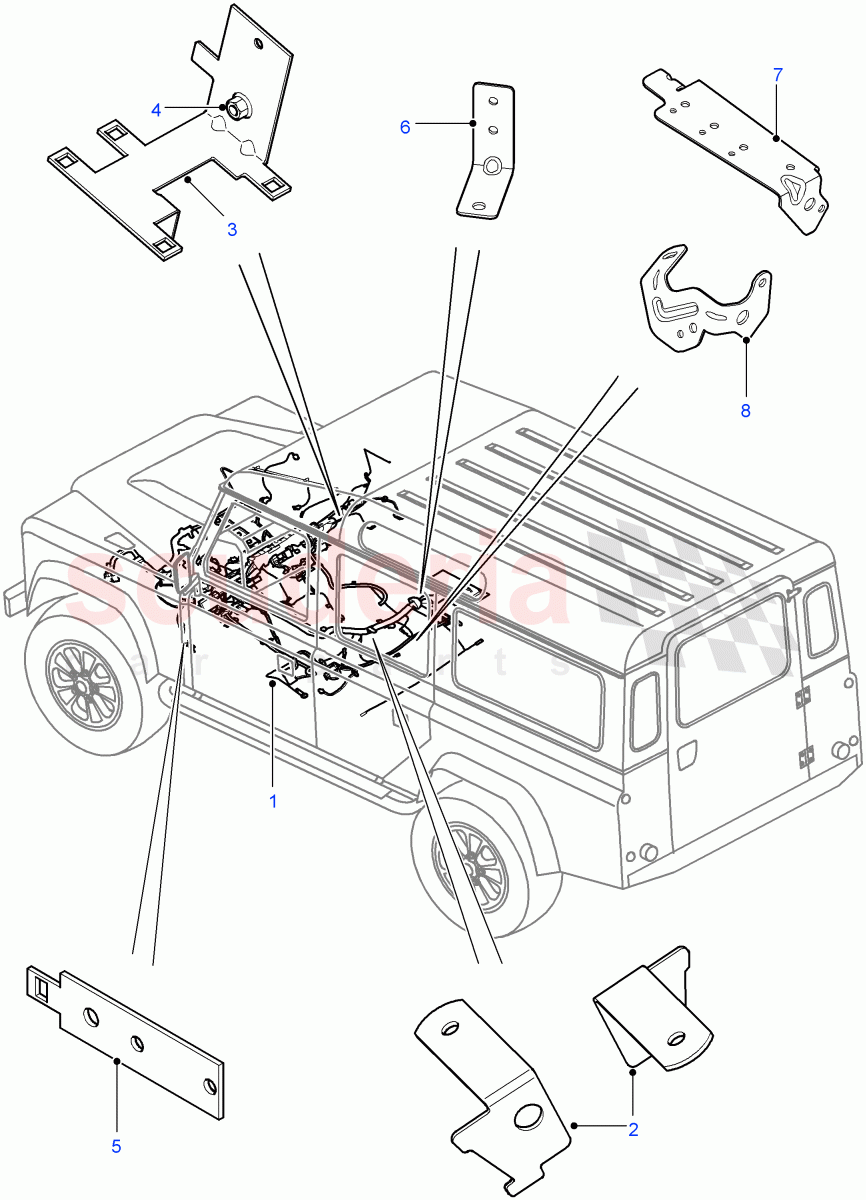 Harness-Main ((V) FROM7A000001) of Land Rover Land Rover Defender (2007-2016)