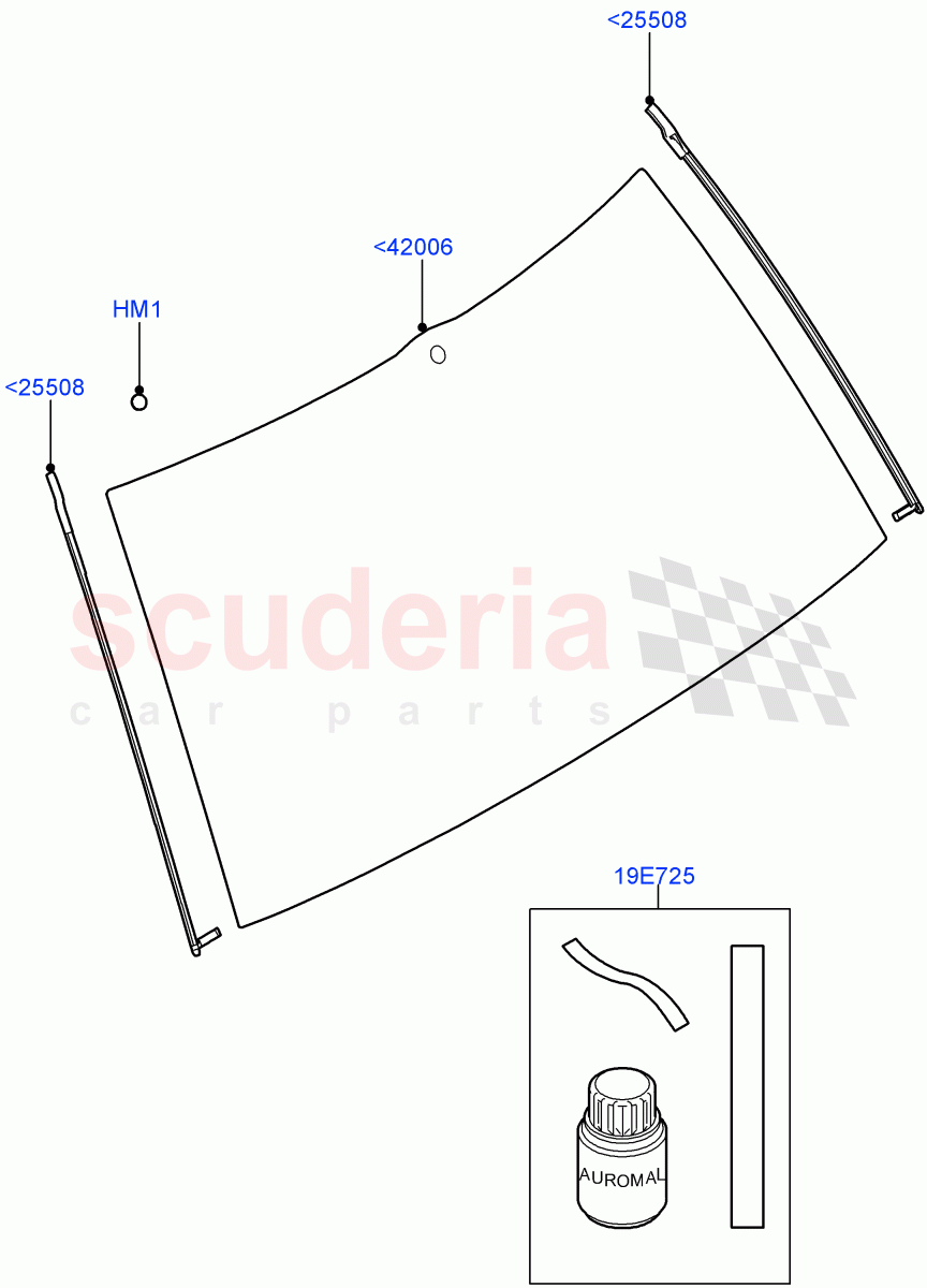 Back Window Glass (Less Armoured) ((V) FROMAA000001) of Land Rover Land Rover Range Rover (2010-2012) [4.4 DOHC Diesel V8 DITC]