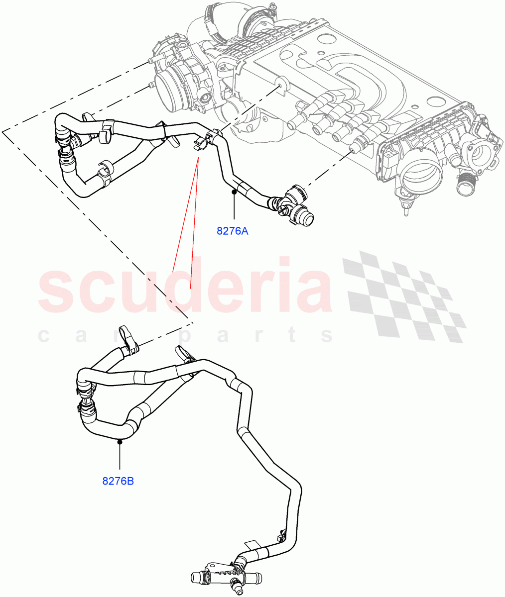 Supercharger (Lubrication And Cooling) (3.0L AJ20P6 Petrol High) ((V) FROMKA000001) of Land Rover Land Rover Range Rover Velar (2017+) [3.0 I6 Turbo Petrol AJ20P6]