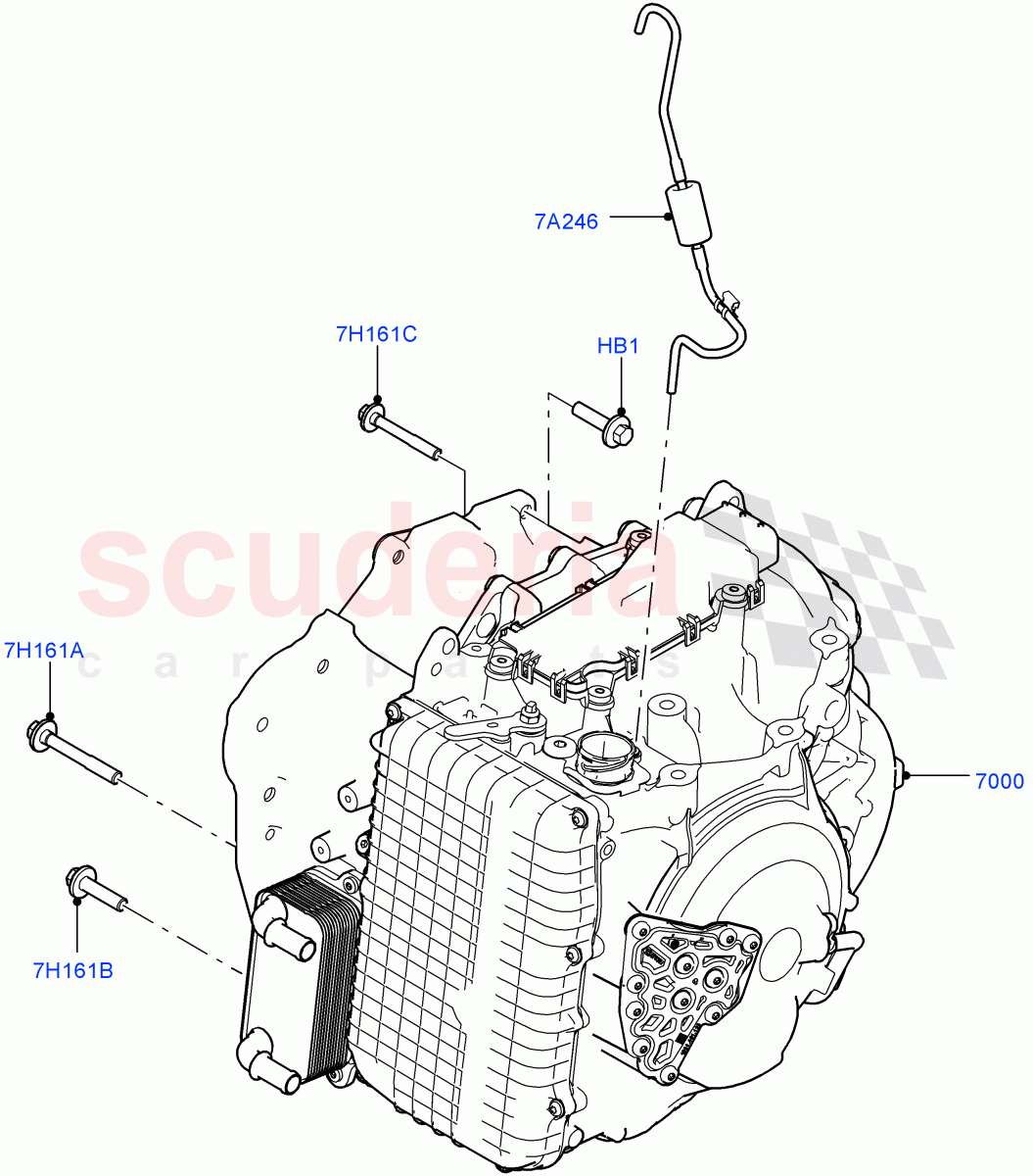 Auto Trans Assy & Speedometer Drive (2.2L CR DI 16V Diesel, 9 Speed Auto AWD, Halewood (UK)) ((V) FROMEH000001) of Land Rover Land Rover Discovery Sport (2015+) [2.0 Turbo Petrol GTDI]