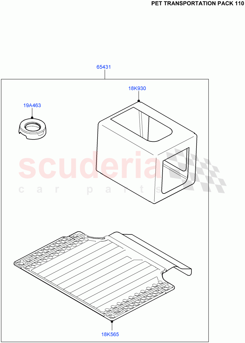 Accessory Pack (Pet Transportation Pack 110: Virtual Part Order Number VPLEPET000) (Standard Wheelbase) of Land Rover Land Rover Defender (2020+) [5.0 OHC SGDI SC V8 Petrol]