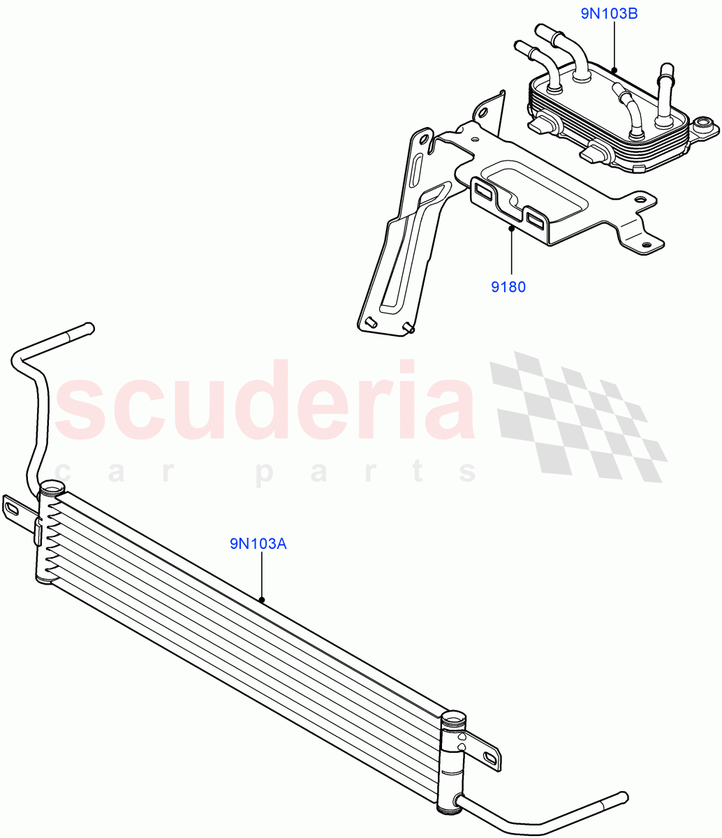 Fuel Cooler Assembly (3.6L V8 32V DOHC EFi Diesel Lion) ((V) FROMAA000001) of Land Rover Land Rover Range Rover (2010-2012) [3.6 V8 32V DOHC EFI Diesel]