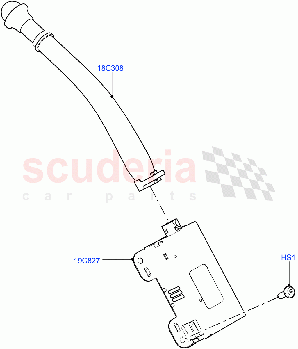 Heater/Air Cond.External Components (Ioniser) (Cabin Air Quality Ionisation, Cabin Air Ionisation / PM2.5) ((V) FROMJA000001) of Land Rover Land Rover Range Rover Sport (2014+) [2.0 Turbo Petrol AJ200P]