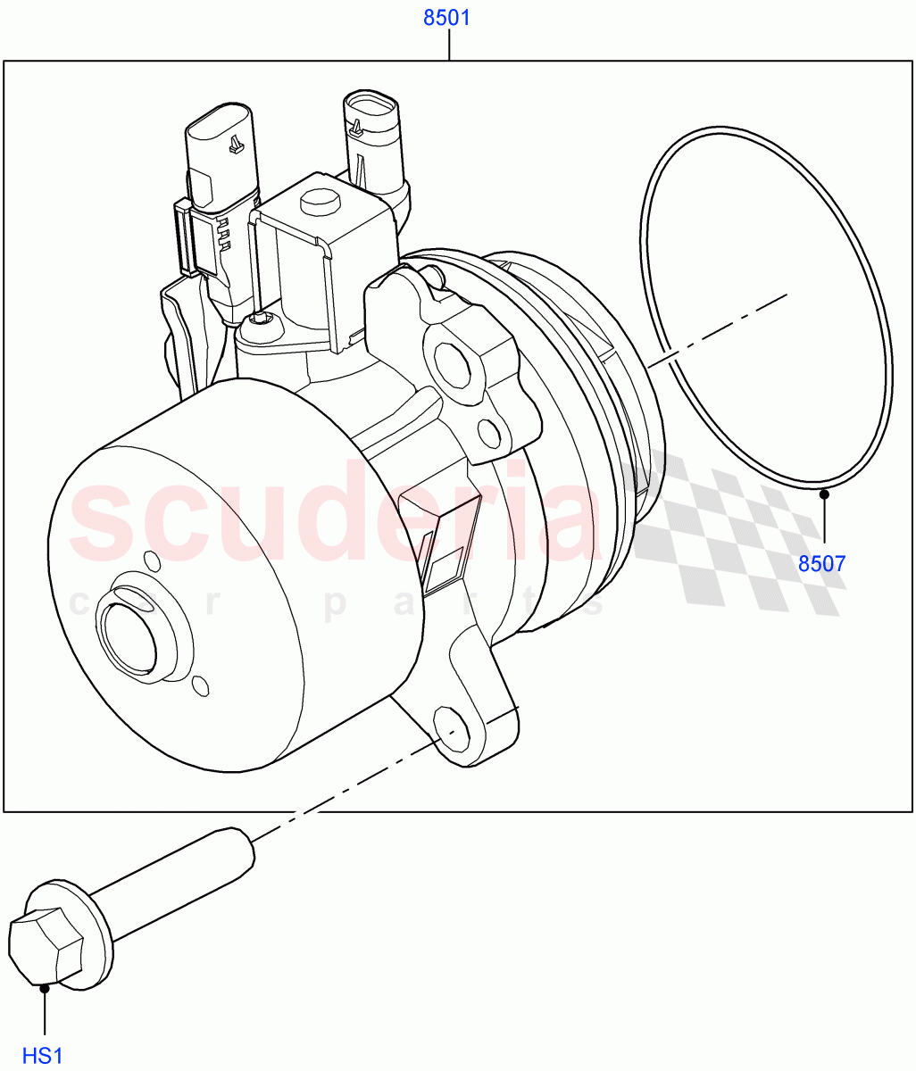 Water Pump (Main Unit) (3.0L AJ20D6 Diesel High) of Land Rover Land Rover Range Rover (2022+) [3.0 I6 Turbo Diesel AJ20D6]