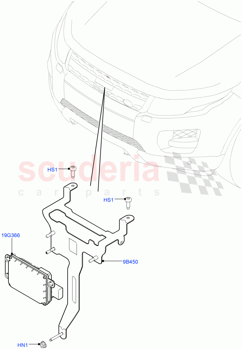 Speed Control (2.2L CR DI 16V Diesel, With Adaptive Speed Control) ((V) FROMEH000001) of Land Rover Land Rover Range Rover Evoque (2012-2018) [2.2 Single Turbo Diesel]