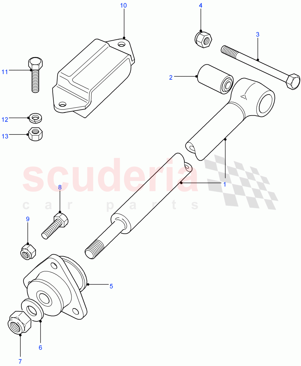Bottom Link ((V) FROM7A000001) of Land Rover Land Rover Defender (2007-2016)