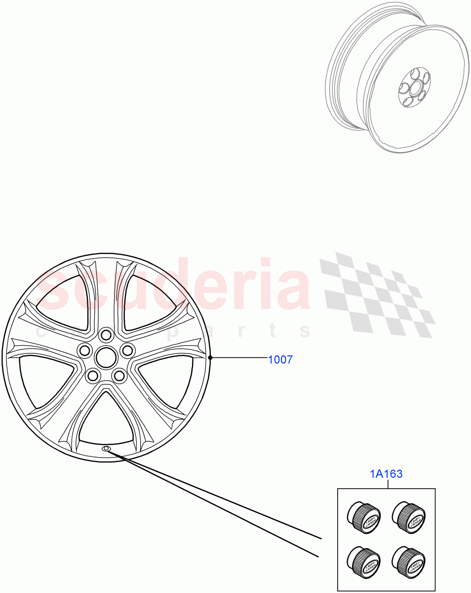 Wheels (Accessory) ((V) FROMAA000001) of Land Rover Land Rover Range Rover Sport (2010-2013) [5.0 OHC SGDI NA V8 Petrol]