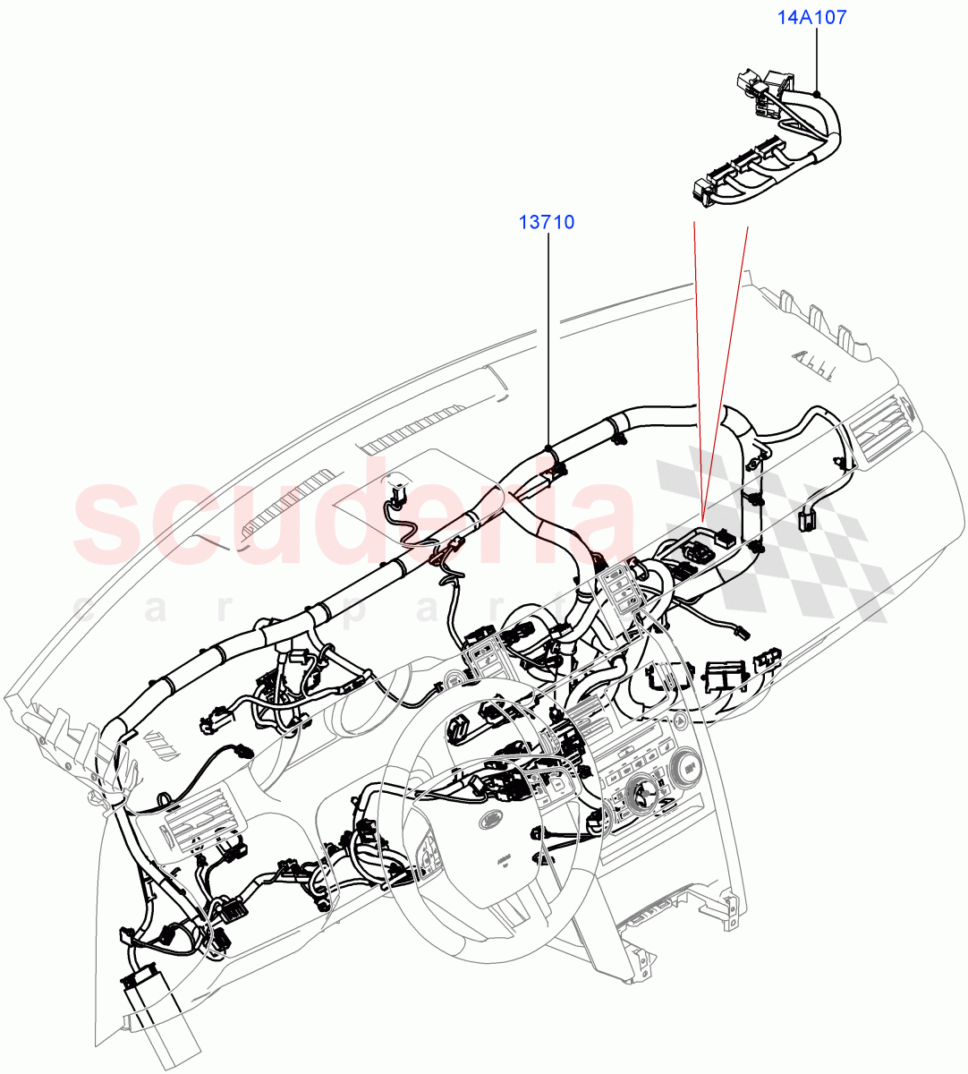 Electrical Wiring - Engine And Dash (Facia) (Changsu (China)) ((V) FROMFG000001) of Land Rover Land Rover Discovery Sport (2015+) [2.0 Turbo Diesel AJ21D4]