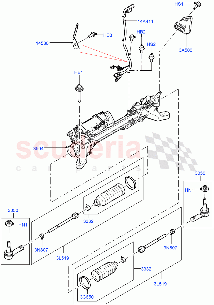 Steering Gear of Land Rover Land Rover Range Rover (2012-2021) [4.4 DOHC Diesel V8 DITC]