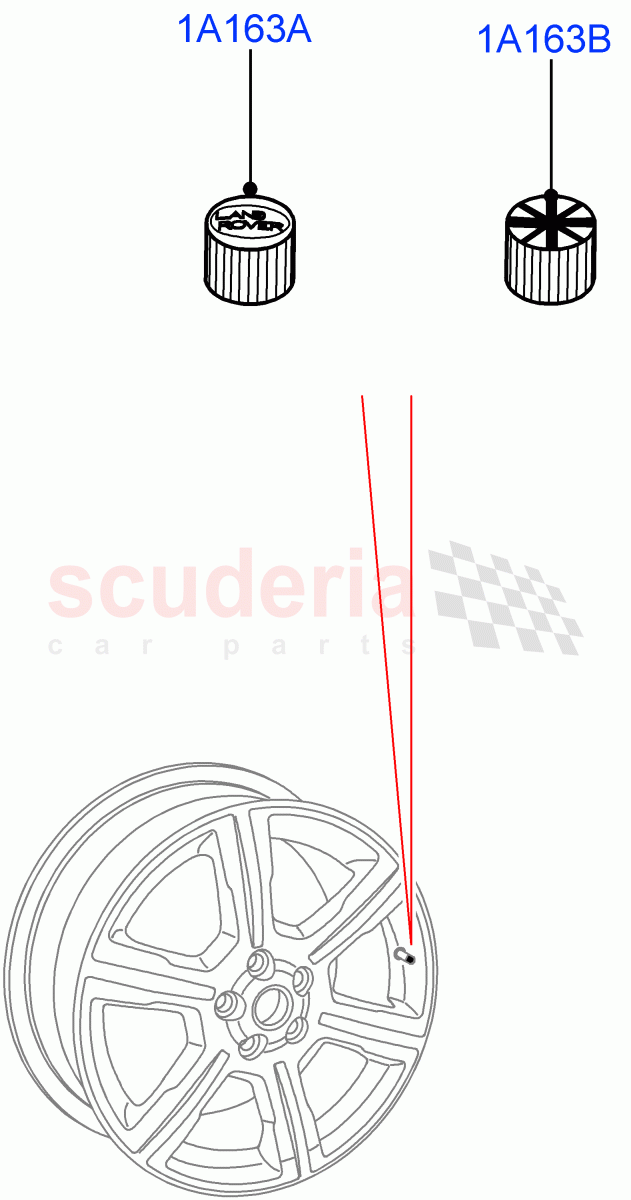 Wheel Ornamentation of Land Rover Land Rover Defender (2020+) [3.0 I6 Turbo Diesel AJ20D6]