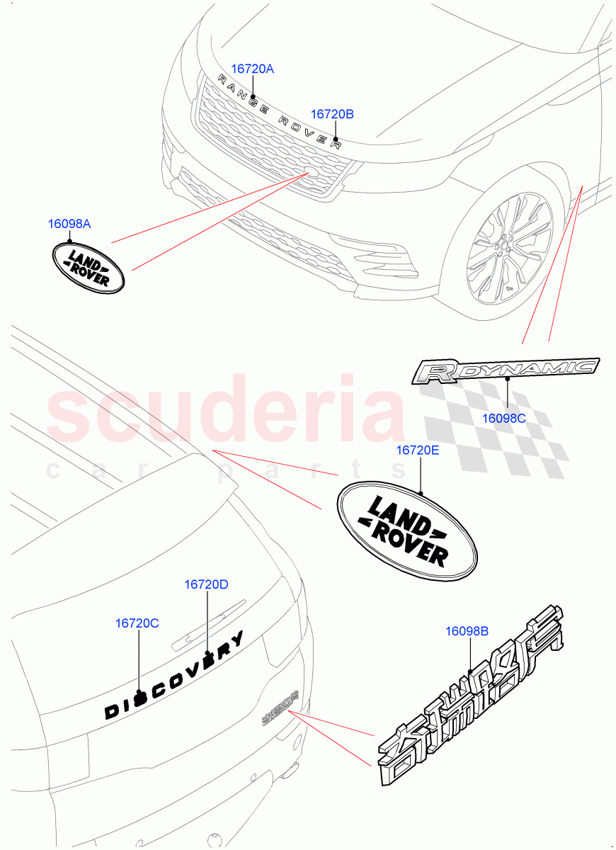 Name Plates (Changsu (China)) ((V) FROMFG000001) of Land Rover Land Rover Discovery Sport (2015+) [2.0 Turbo Diesel]