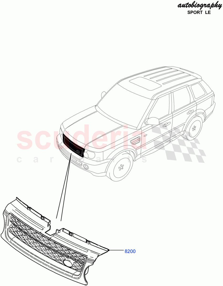 Radiator Grille And Front Bumper (Autobiography Sport LE) ((V) FROMCA000001) of Land Rover Land Rover Range Rover Sport (2010-2013) [5.0 OHC SGDI SC V8 Petrol]